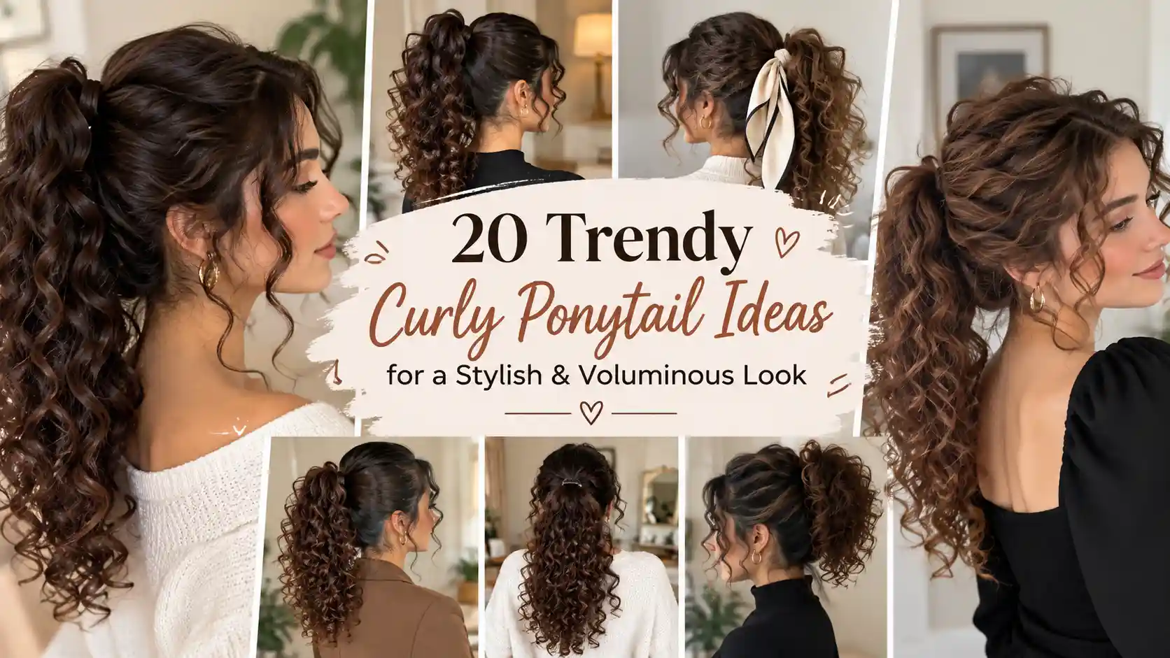 20 Trendy Curly Ponytail Ideas for a Stylish & Voluminous Look