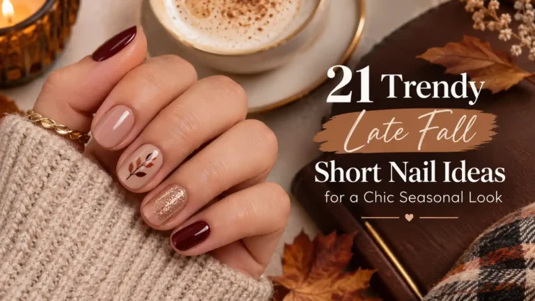 21 Trendy Late Fall Short Nail Ideas for a Chic Seasonal Look