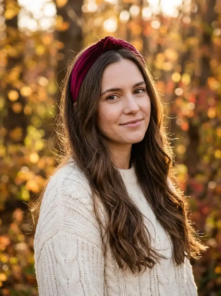 Soft Waves with a Velvet Headband