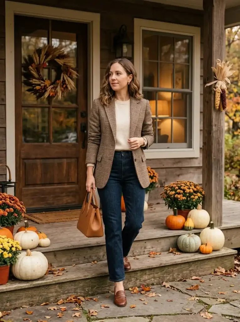 Plaid Blazer Outfit