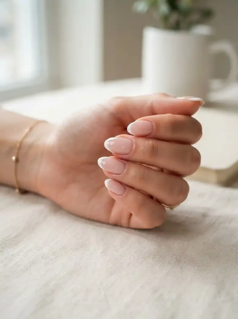Soft Pink French Tips