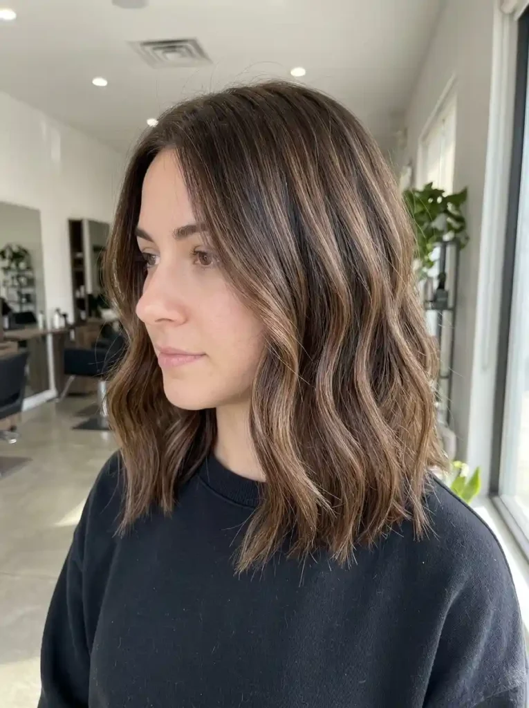 Mocha Balayage Lob