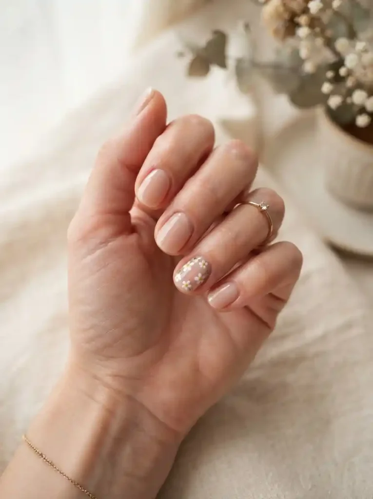 Tiny Flower Nails