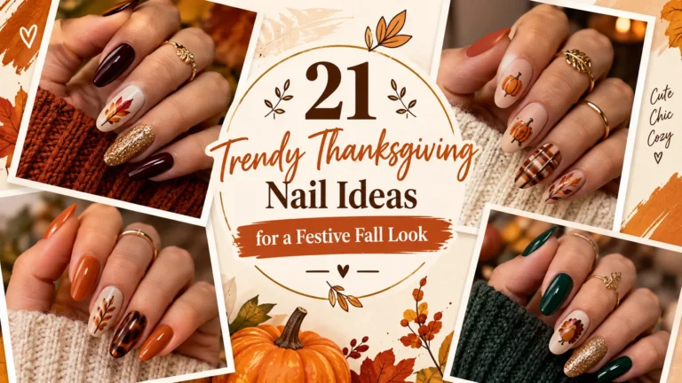 Trendy Thanksgiving Nail Ideas for festive fall look